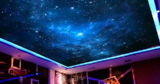 Натяжной потолок звездное небо Балашиха, цена от 5209 руб.