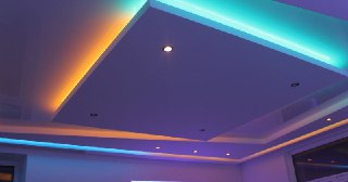 Натяжной потолок с подсветкой Балашиха, цена от 2092 руб.